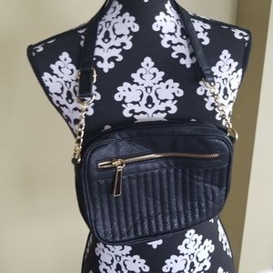 Faux leather crossbody